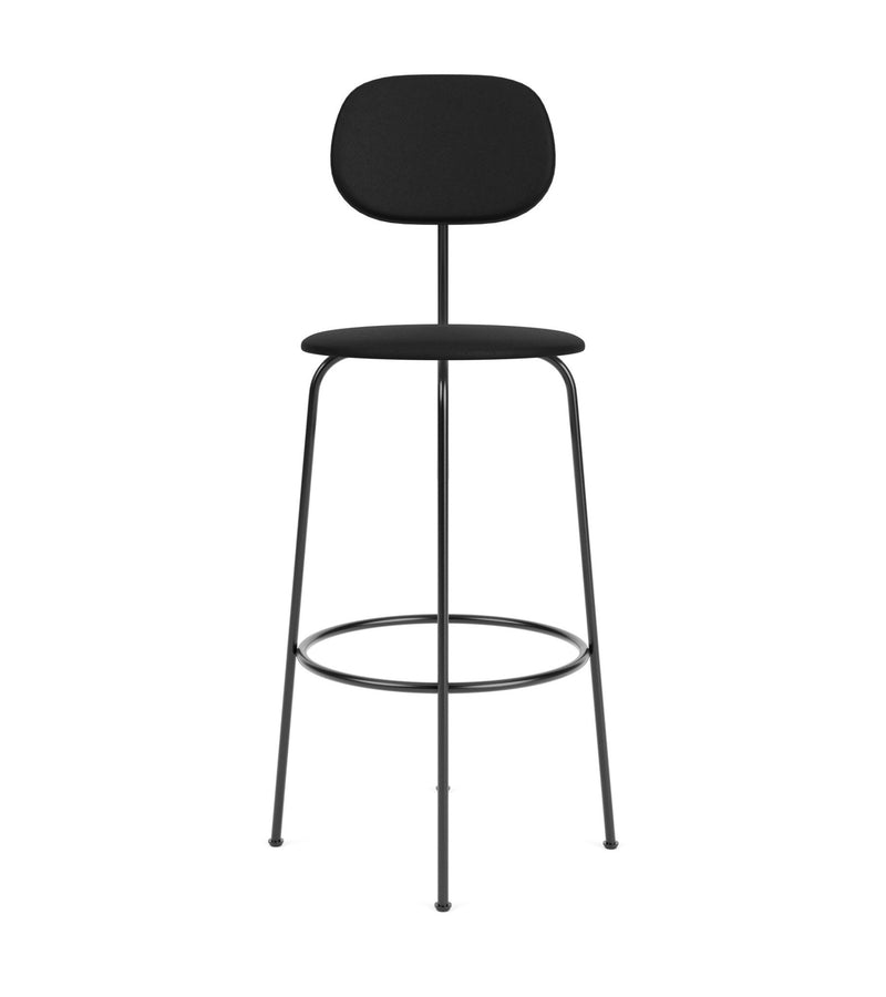 Afteroom Bar Chair Plus - Upholstered Seat & Back - Audo Copenhagen - Chairs - Sierra Leather - Stone 1611 - HORNE