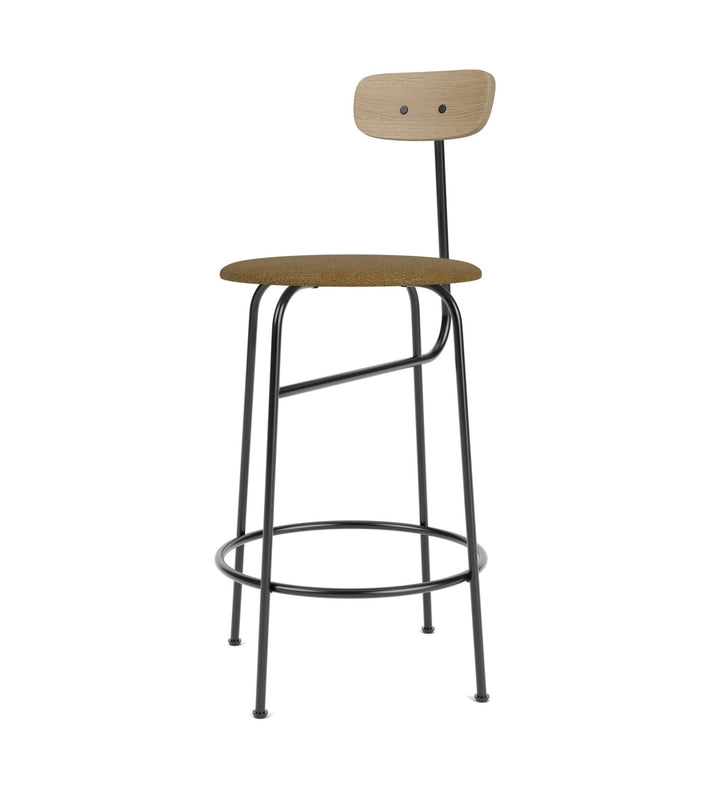 Afteroom Counter Chair - Audo Copenhagen - Chairs - Natural Oak/ Audo Boucle - Gold 06 - HORNE