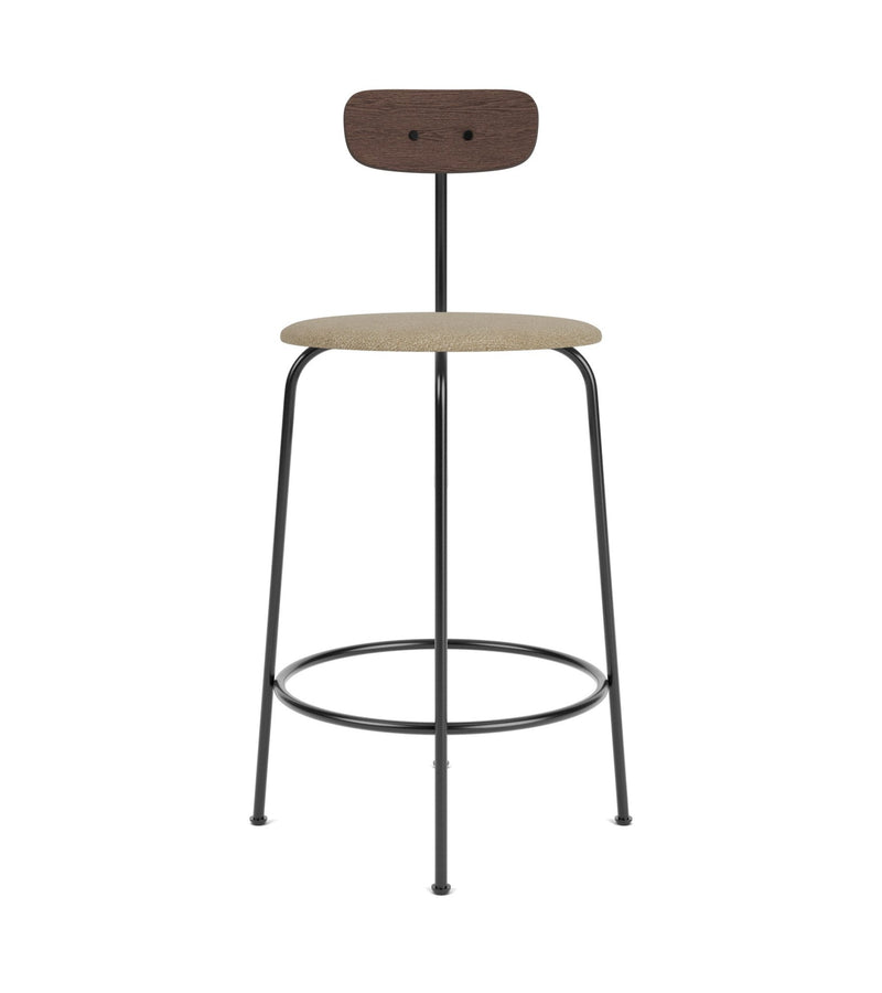 Afteroom Counter Chair - Audo Copenhagen - Chairs - Natural Oak/ Audo Boucle - Gold 06 - HORNE