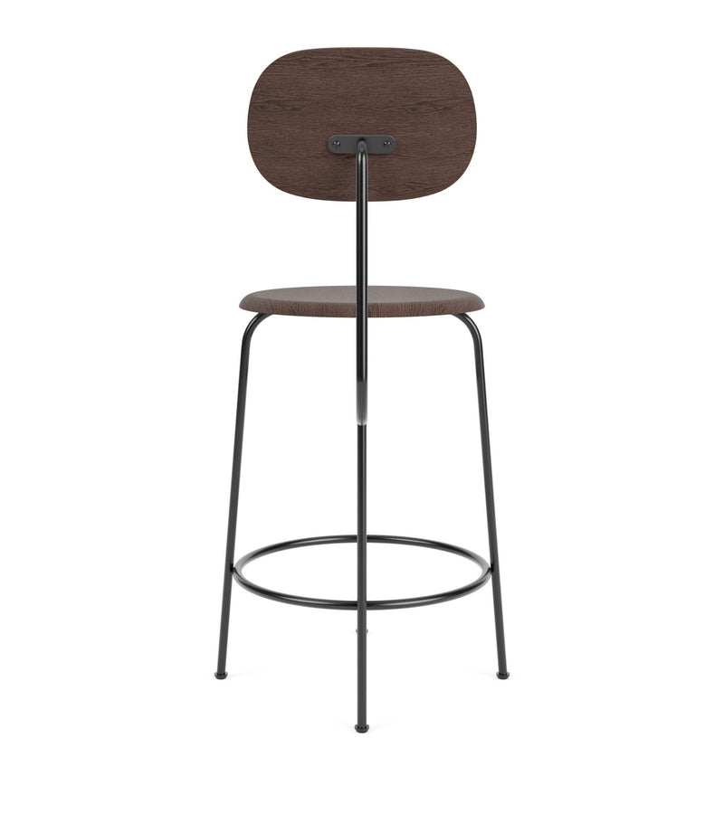 Afteroom Counter Chair Plus - Upholstered Seat - Audo Copenhagen - Stools + Benches + Ottomans - Natural Oak/ Audo Boucle - Gold 06 - HORNE