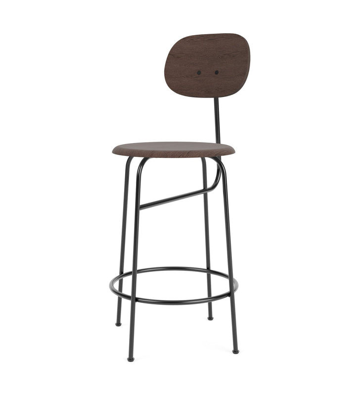 Afteroom Counter Chair Plus - Upholstered Seat - Audo Copenhagen - Stools + Benches + Ottomans - Dark Stained Oak/ No Upholstery - HORNE