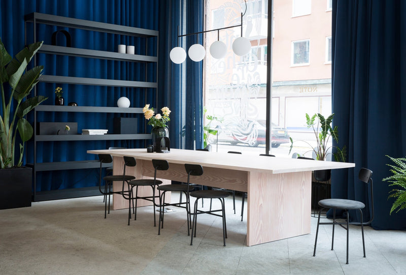 Afteroom Dining Chair - Audo Copenhagen - Chairs - Natural Oak/ Audo Boucle - Gold 06 - HORNE