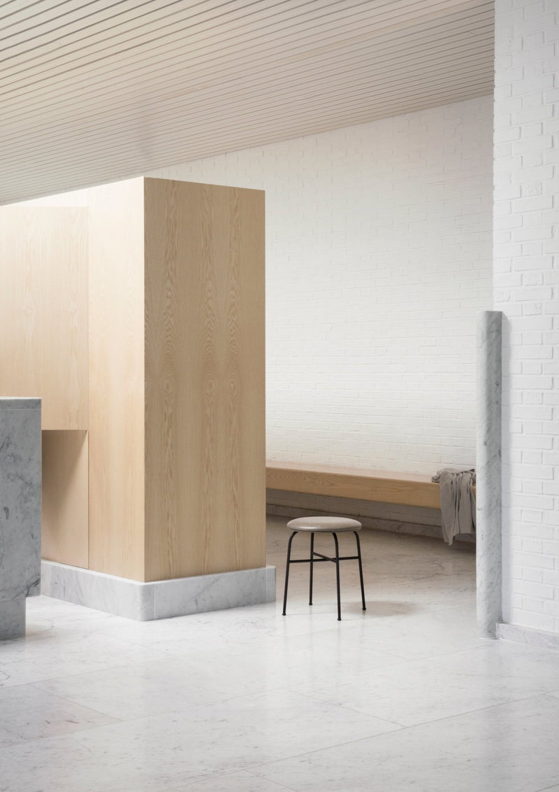 Afteroom Stool - Audo Copenhagen - Stools + Benches + Ottomans - Counter Height - Audo Boucle - Gold 06 - HORNE