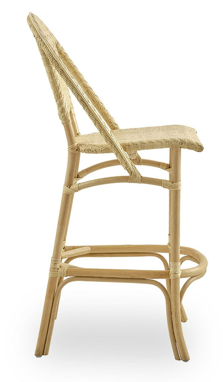 Alanis Rattan Bar Stool - Sika Design - Stools + Benches + Ottomans - Natural - HORNE
