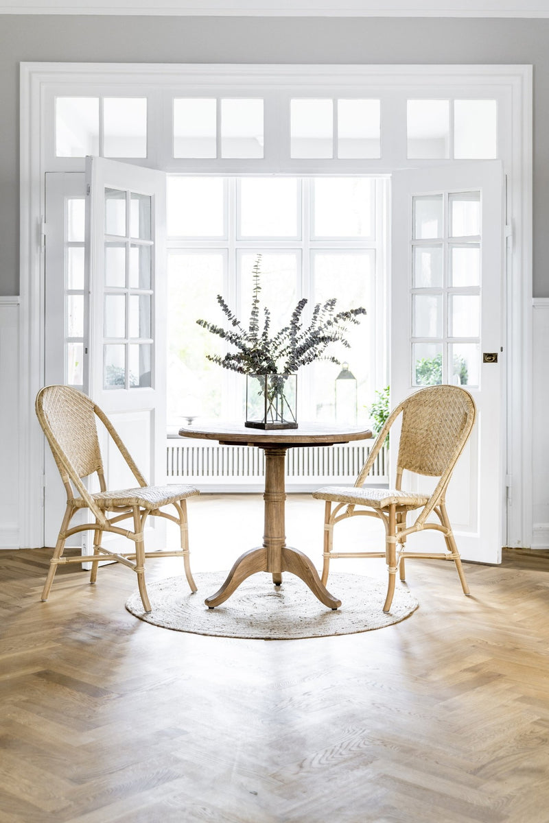 Alanis Rattan Dining Side Chair - Sika Design - Stools + Benches + Ottomans - Antique - HORNE