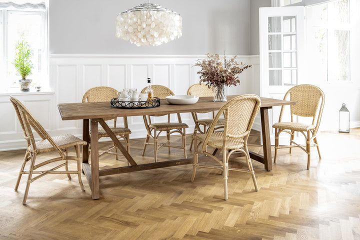 Alanis Rattan Dining Side Chair - Sika Design - Stools + Benches + Ottomans - Natural - HORNE