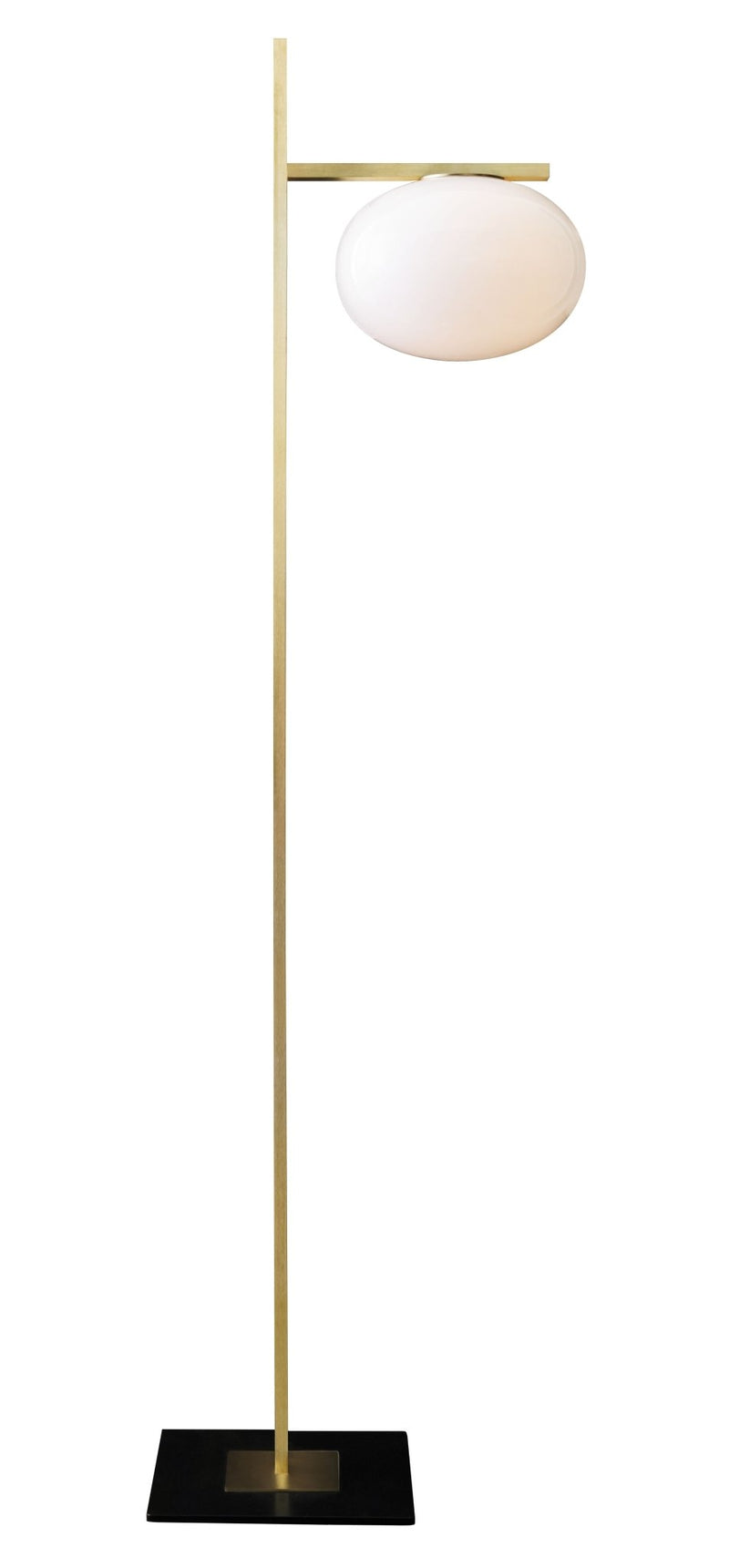 Alba Floor Lamp 1 - Arm - Oluce - Floor Lamps - Satin Brass - HORNE