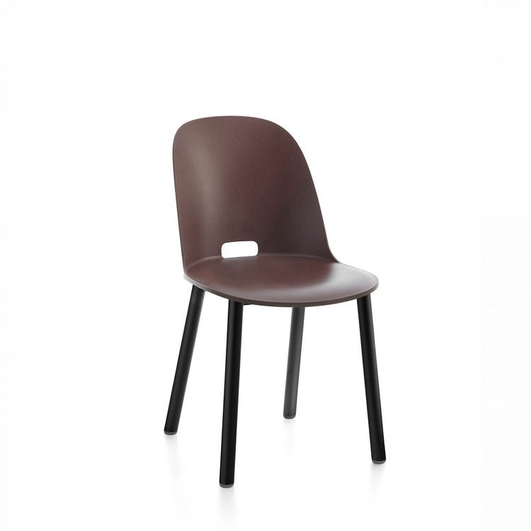 Alfi Aluminum High Back Chair - Emeco - Chairs - Dark Brown - Aluminum - HORNE