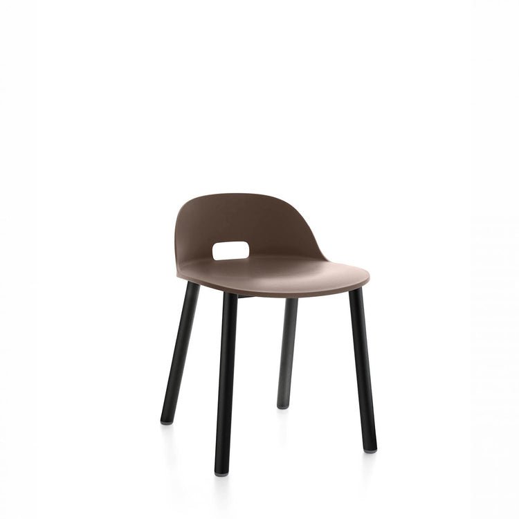 Alfi Aluminum Low Back Chair - Emeco - Chairs - Dark Brown - Aluminum - HORNE