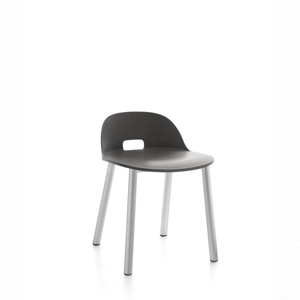 Alfi Aluminum Low Back Chair - Emeco - Chairs - Dark Grey - Aluminum - HORNE