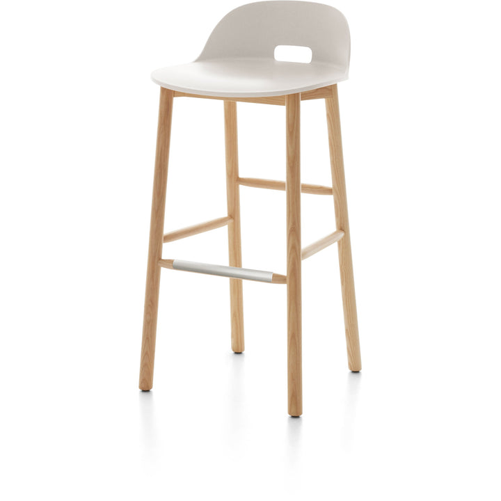 Alfi High Back Barstool - Emeco - Chairs - Dark Brown - Dark Ash - HORNE