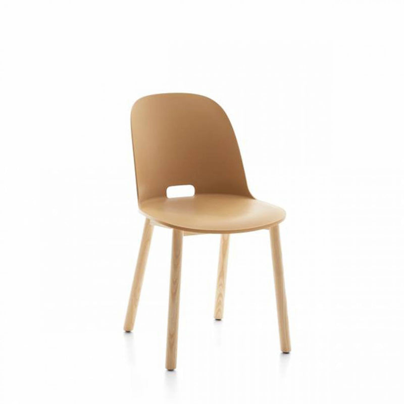 Alfi High Back Chair - Emeco - Chairs - Dark Brown - Ash - HORNE