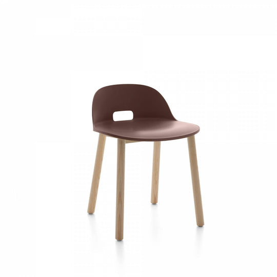 Alfi Low Back Chair - Emeco - Chairs - Dark Brown - Ash - HORNE