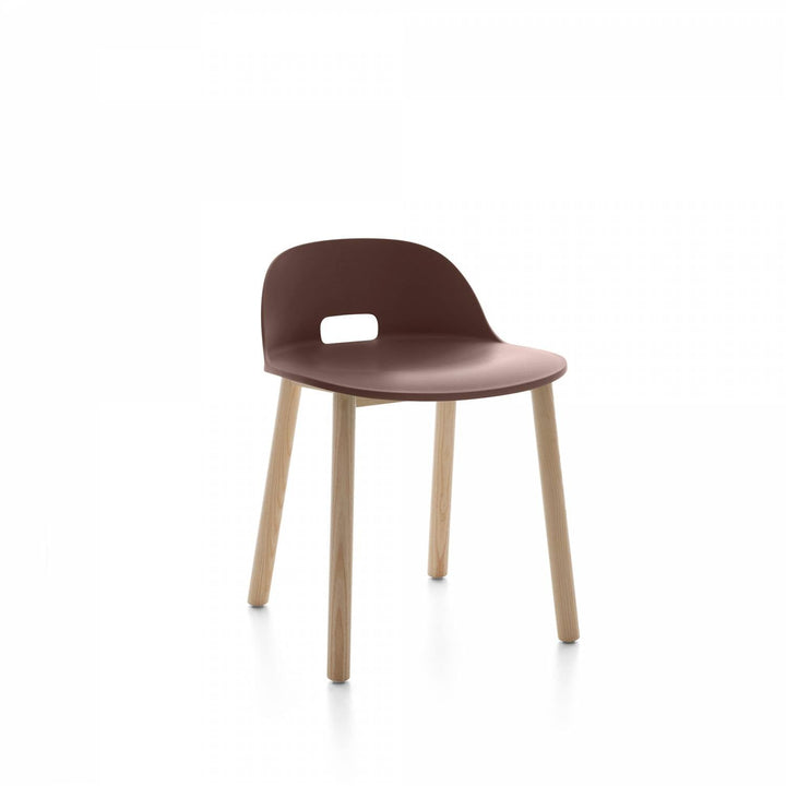 Alfi Low Back Chair - Emeco - Chairs - Dark Brown - Ash - HORNE