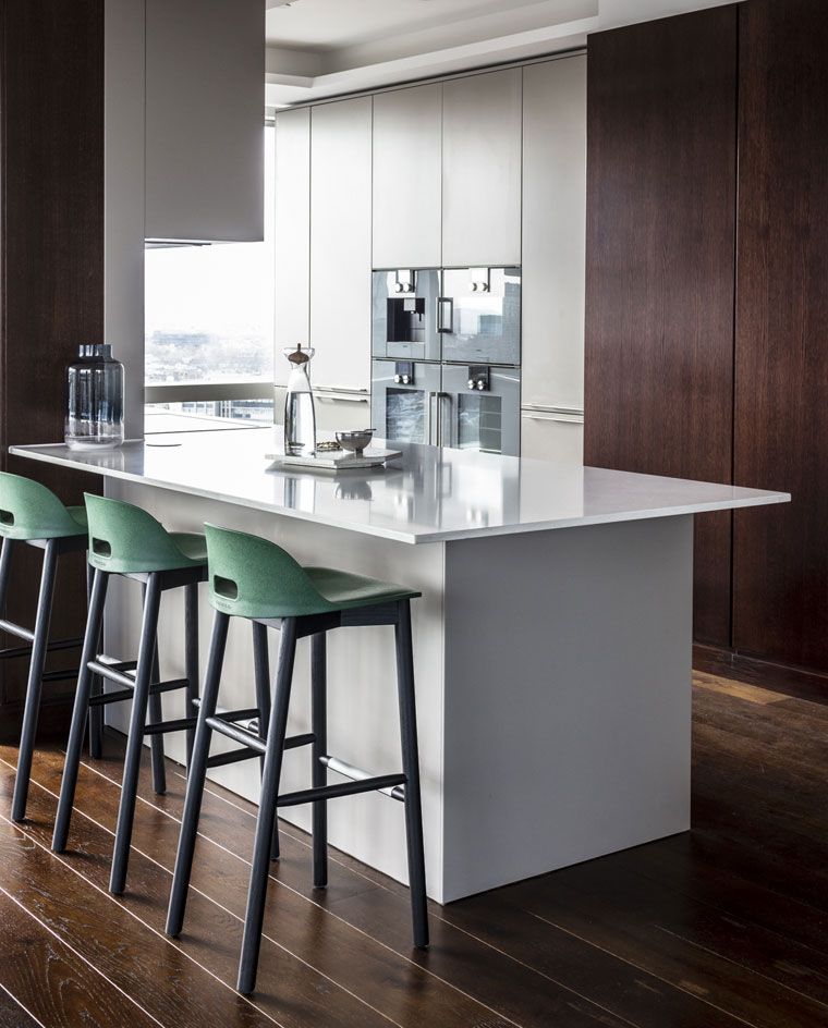 Alfi Low Back Counter Stool - Emeco - Stools + Benches + Ottomans - Dark Brown - Ash - HORNE