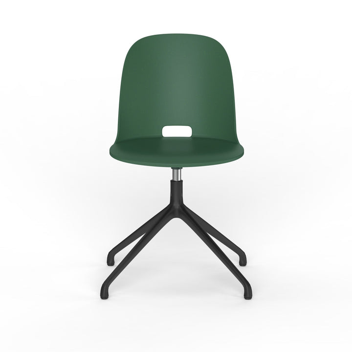 Alfi Work Swivel Chair - Emeco - Chairs - Felt Glides for Hard Floors - Green - HORNE