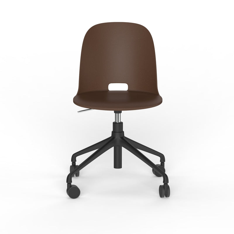 Alfi Work Swivel Chair - Emeco - Chairs - Casters - Dark Brown - HORNE