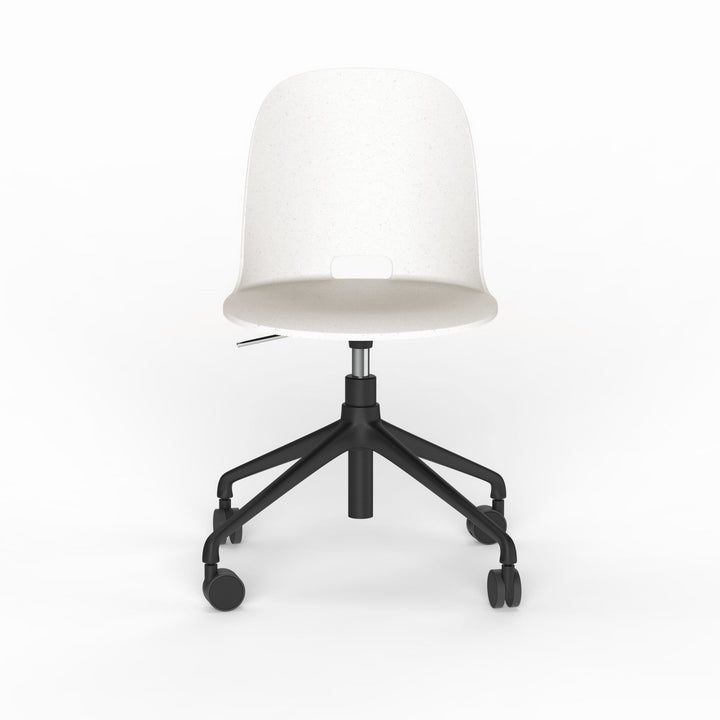 Alfi Work Swivel Chair - Emeco - Chairs - Casters - White - HORNE