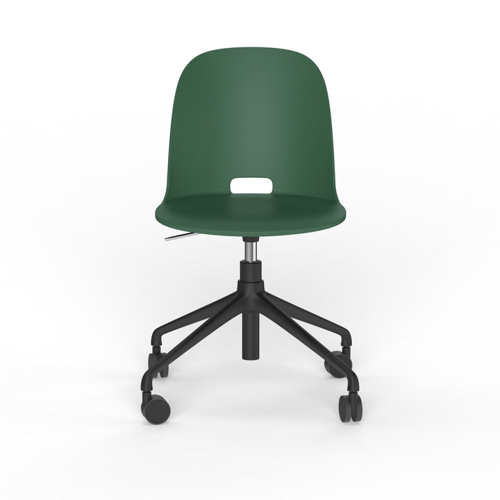 Alfi Work Swivel Chair - Emeco - Chairs - Casters - Green - HORNE