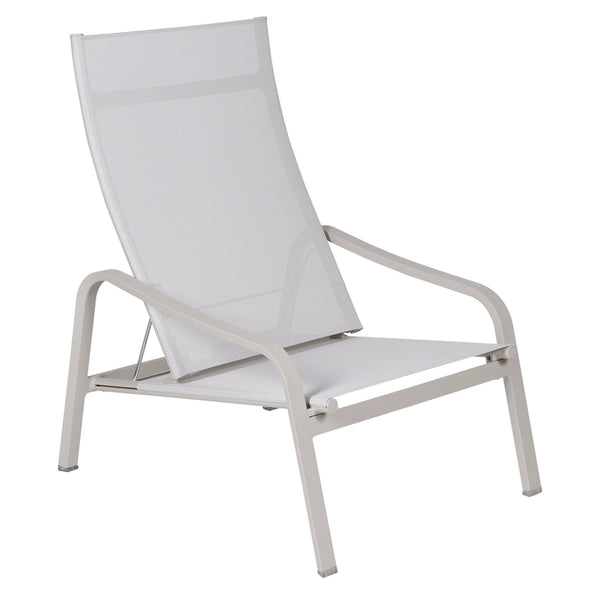 Alize Low Armchair - Stereo Fabric - Fermob - Outdoor Furniture - Clay Grey - HORNE