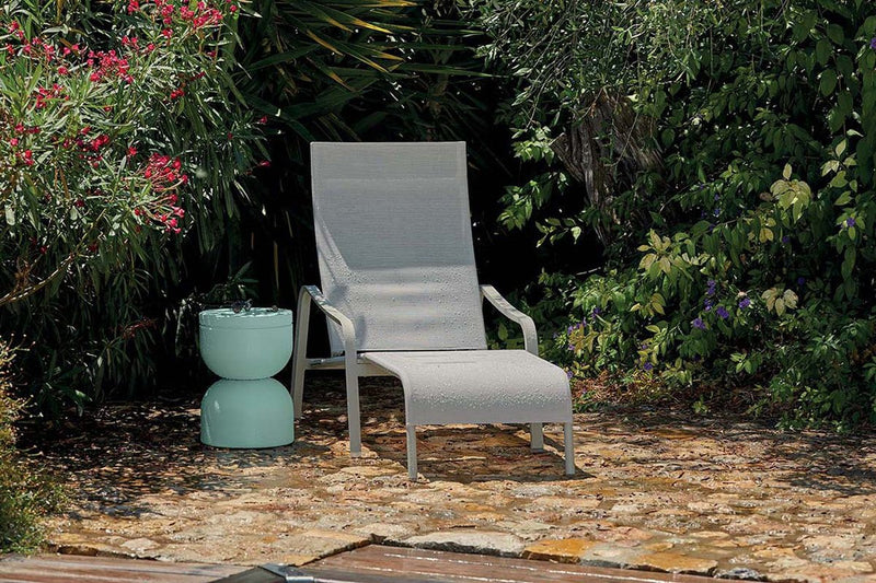 Alize Low Armchair - Stereo Fabric - Fermob - Outdoor Furniture - Acapulco Blue - HORNE