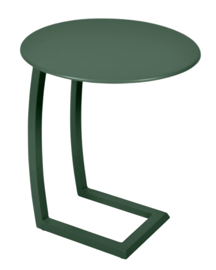 Alize Round Offset Low Table 19" - Fermob - Outdoor Furniture - Cedar Green - HORNE