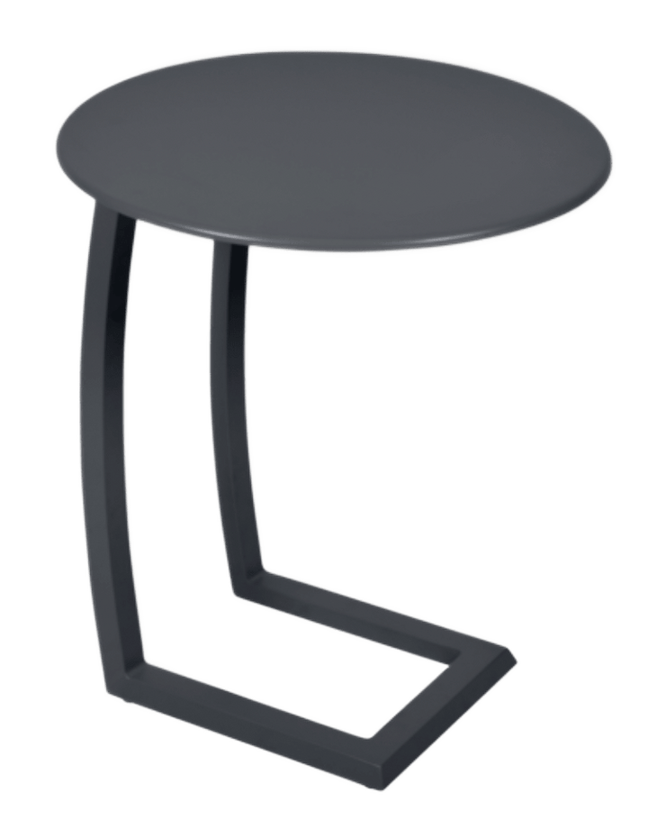 Alize Round Offset Low Table 19" - Fermob - Outdoor Furniture - Anthracite - HORNE