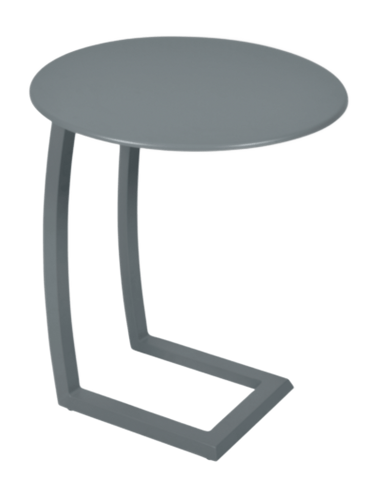Alize Round Offset Low Table 19" - Fermob - Outdoor Furniture - Storm Grey - HORNE