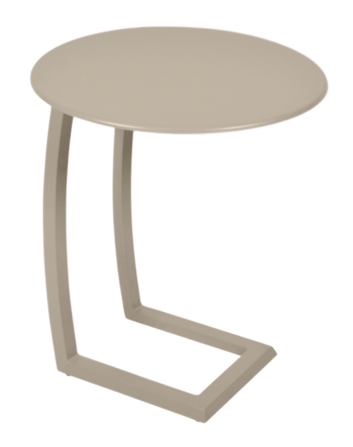Alize Round Offset Low Table 19" - Fermob - Outdoor Furniture - Nutmeg - HORNE