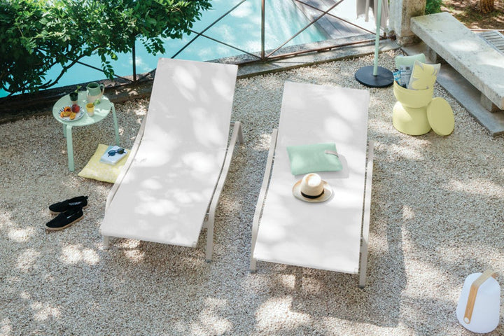 Alize Sunlounger - Stereo Fabric - Fermob - Outdoor Furniture - Rosemary - HORNE