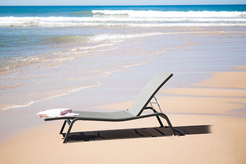 Alize Sunlounger - Stereo Fabric - Fermob - Outdoor Furniture - Acapulco Blue - HORNE