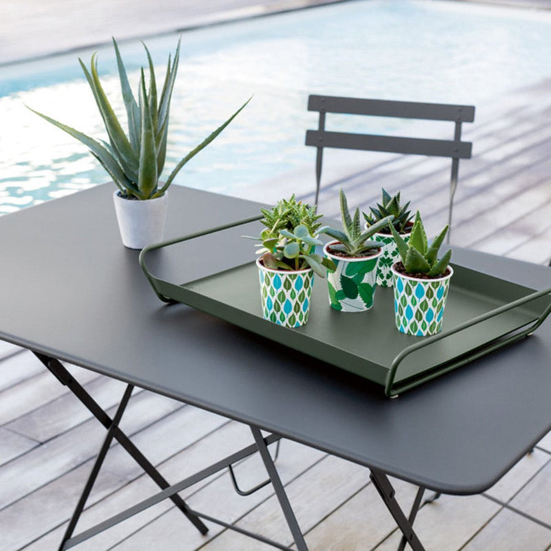 Alto Metal Tray - Small 14x9 - Fermob - Serveware - Acapulco Blue - HORNE