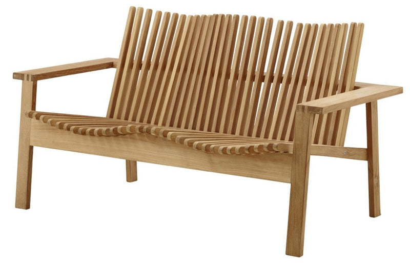 Amaze 2 - Seater Teak Sofa - Cane Line - Outdoor Furniture - No Cushion - HORNE
