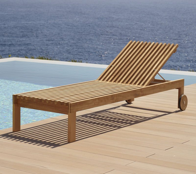 Amaze Teak Sunbed - Cane Line - Outdoor Furniture - No Cushion - HORNE