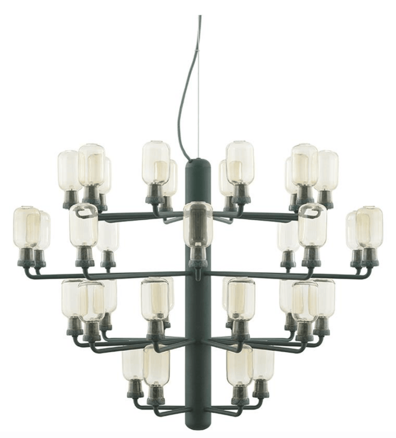 Amp Chandelier - Normann Copenhagen - Chandeliers - Gold/Green - Small - HORNE