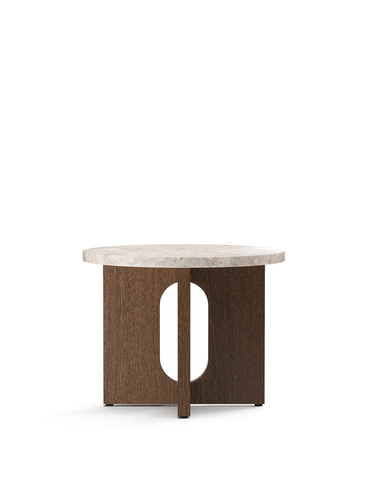Androgyne Side Table - Audo Copenhagen - Tables + Desks - Dark Stained Oak - Kunis Breccia - HORNE