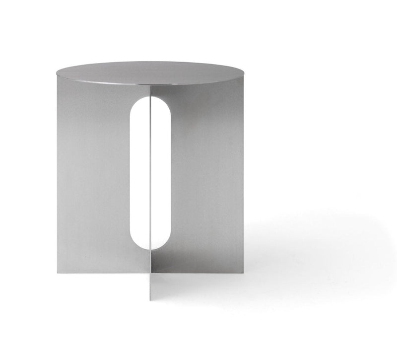 Androgyne Side Table - Brushed Steel - Audo Copenhagen - Tables + Desks - HORNE