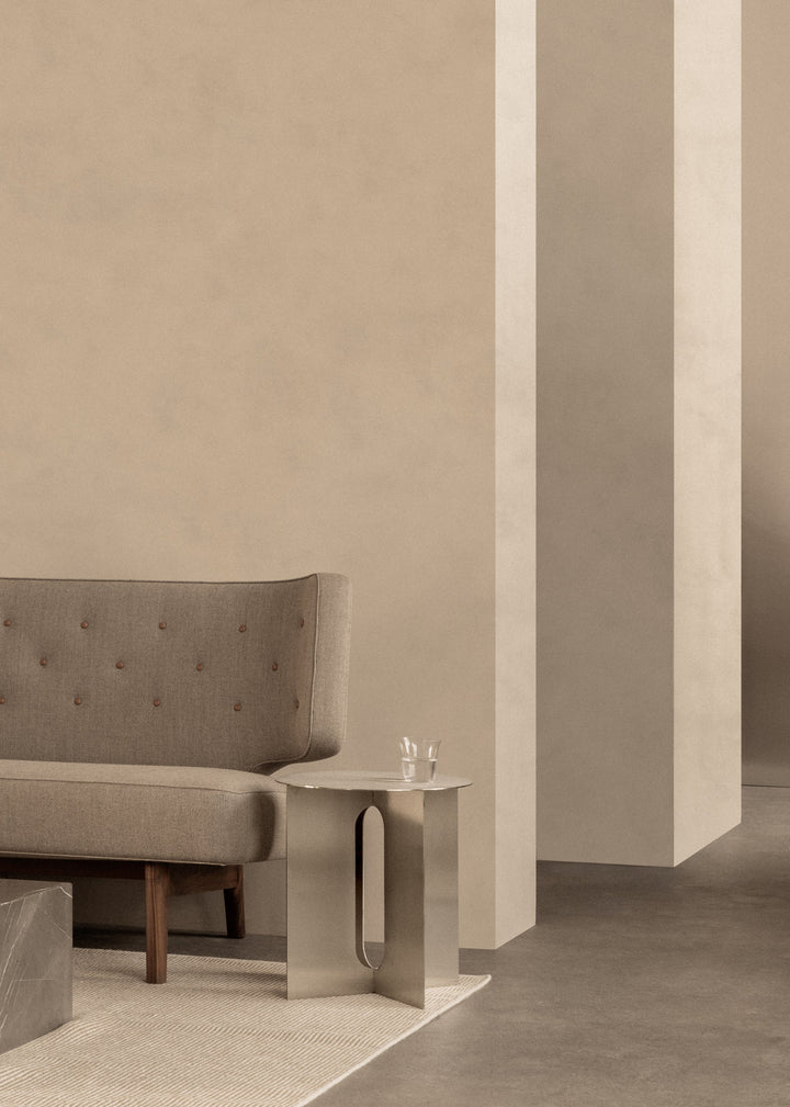 Androgyne Side Table - Brushed Steel - Audo Copenhagen - Tables + Desks - HORNE