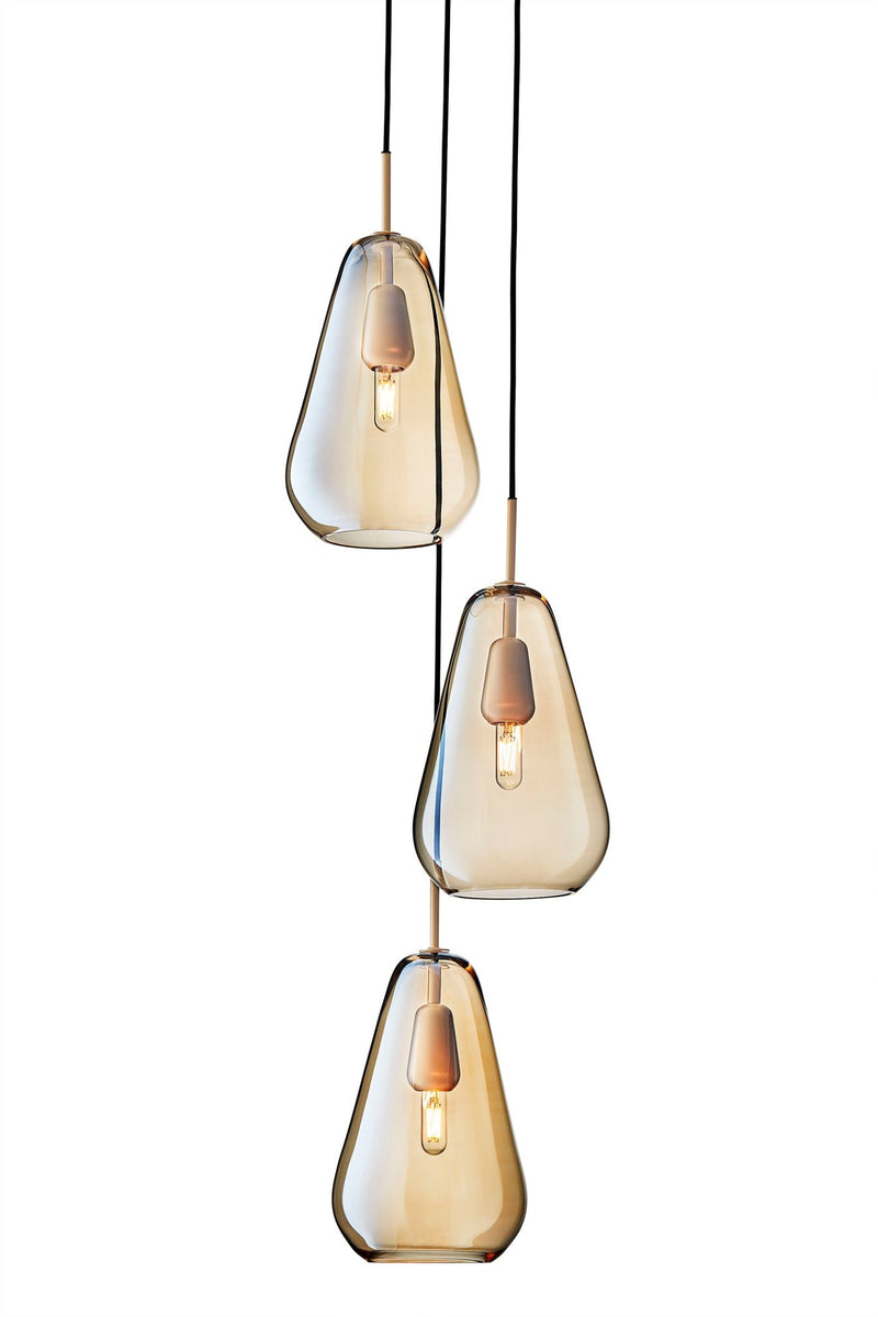 Anoli 3 Chandelier - Nuura - Chandeliers - Nordic Gold/Gold - HORNE