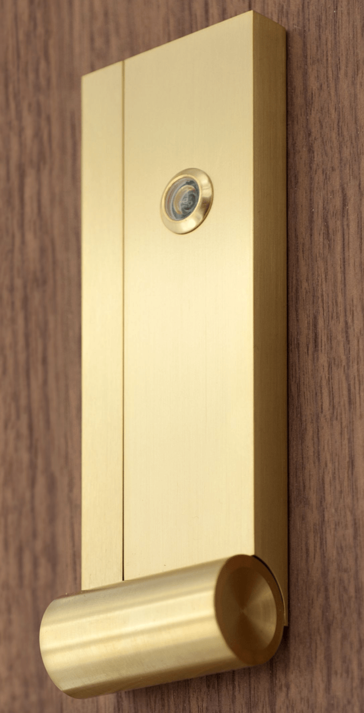 AP Door Knocker With Door Viewer - Desu Design - Outdoor Accessories - Stainless Steel - HORNE