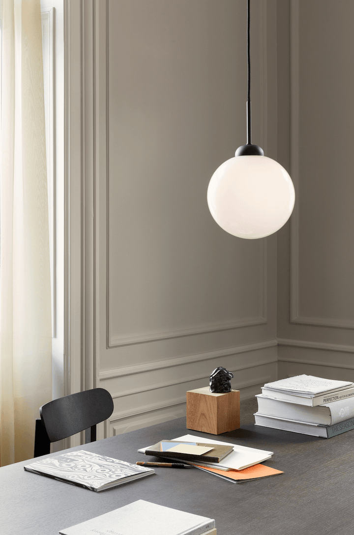 Apiales 1 Pendant - Nuura - Pendants - Satin Black/Opal White - HORNE