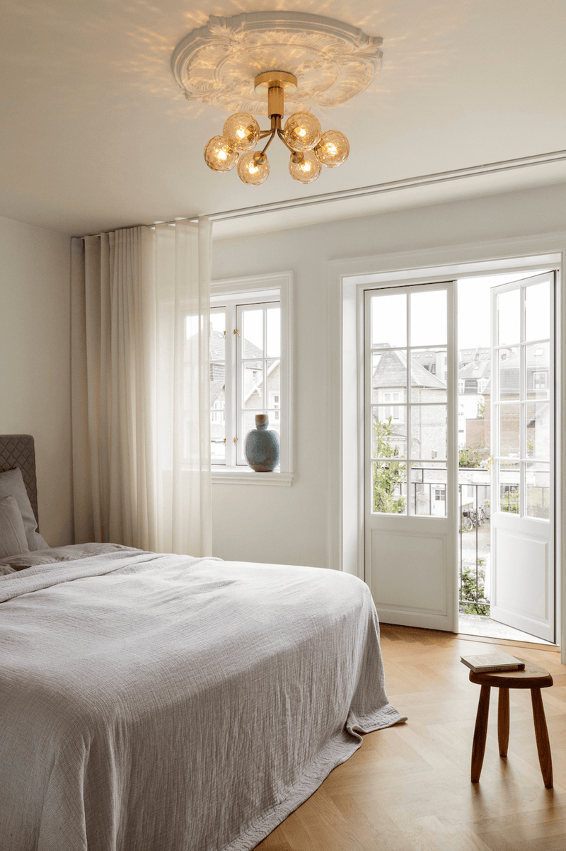 Apiales 6 Ceiling Light - Nuura - Ceiling Lights - Satin Black/Opal - HORNE