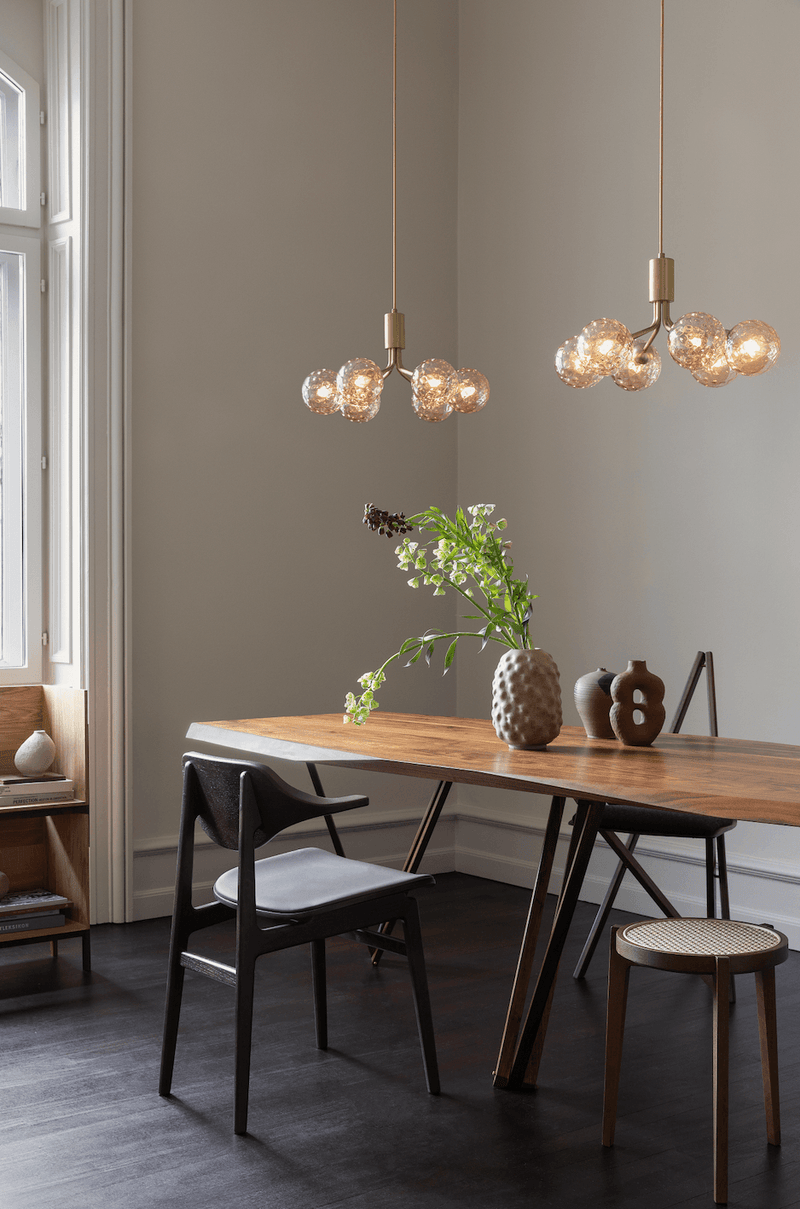 Apiales 6 Pendant - Nuura - Pendants - Satin Black/Opal White - HORNE