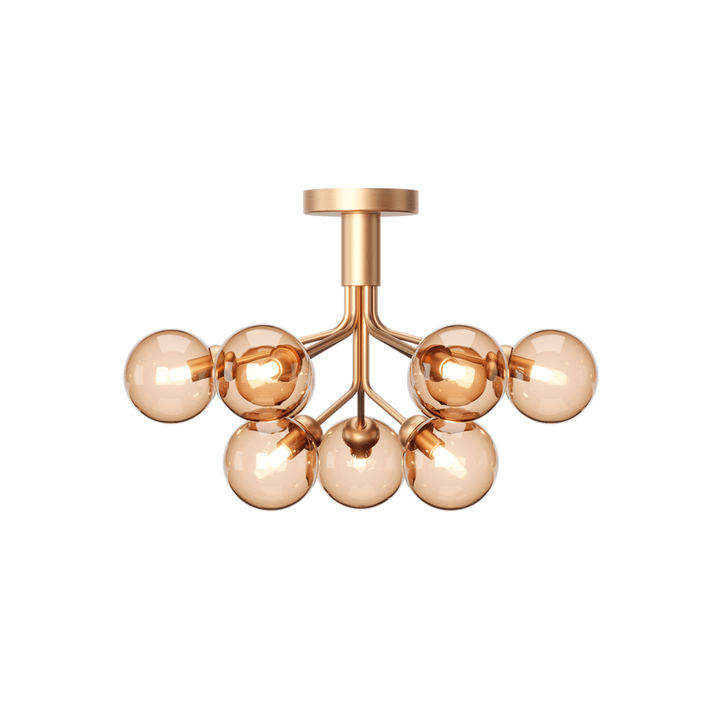 Apiales 9 Ceiling Light - Nuura - Chandeliers - Brushed Brass/Gold - HORNE