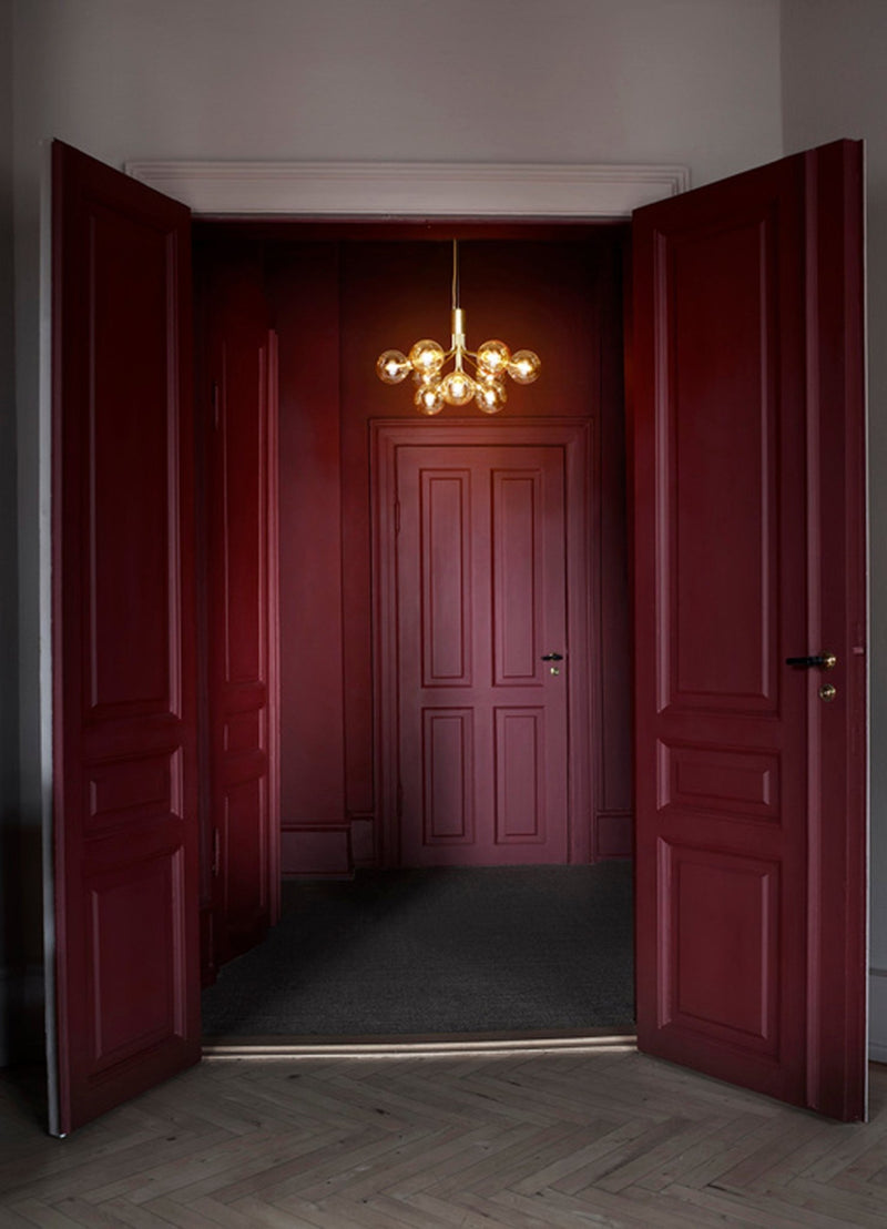 Apiales 9 Pendant - Nuura - Pendants - Brushed Brass/Opal White - HORNE