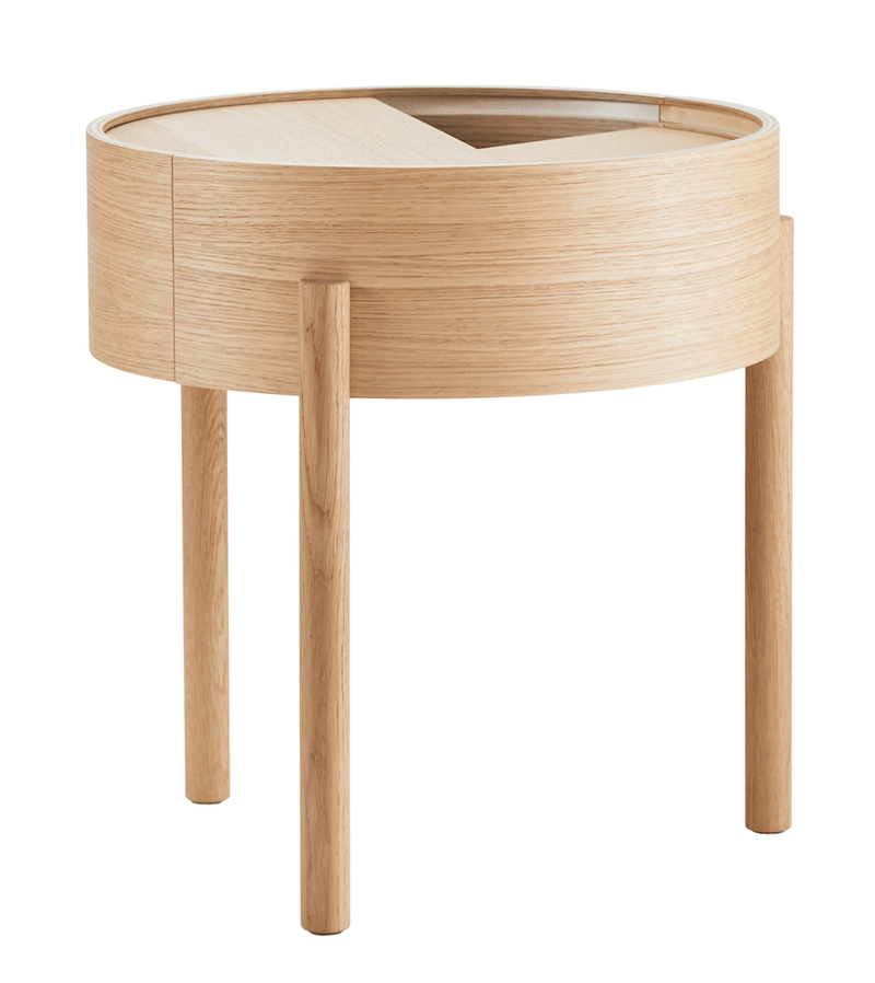 Arc Side Table - Woud - Tables + Desks - White Pigmented Ash - HORNE