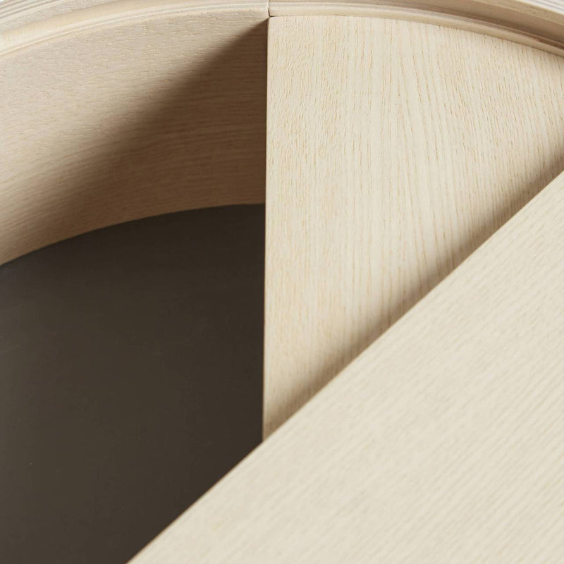 Arc Side Table - Woud - Tables + Desks - White Pigmented Ash - HORNE