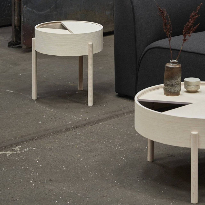 Arc Side Table - Woud - Tables + Desks - White Pigmented Ash - HORNE