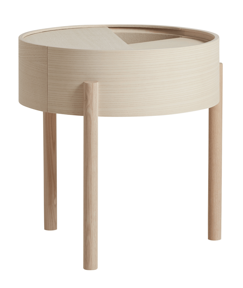Arc Side Table - Woud - Tables + Desks - White Pigmented Ash - HORNE