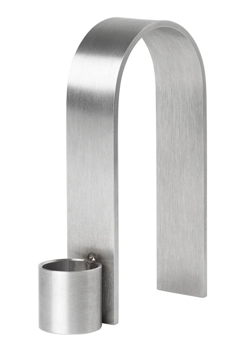Arch Candleholder - Kristina Dam - Candle Holders - Vol 1 - Stainless Steel - HORNE